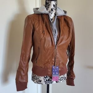 Hollyland Winter Faux Leather Jacket XL